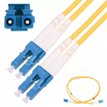 Patchcord LC/UPC - LC/UPC vienmodis dupleksas 3 mm, 5 m, Extralink