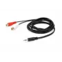 Equip 147093 garso laidas 250 m 2 x RCA 3,5 mm juodas