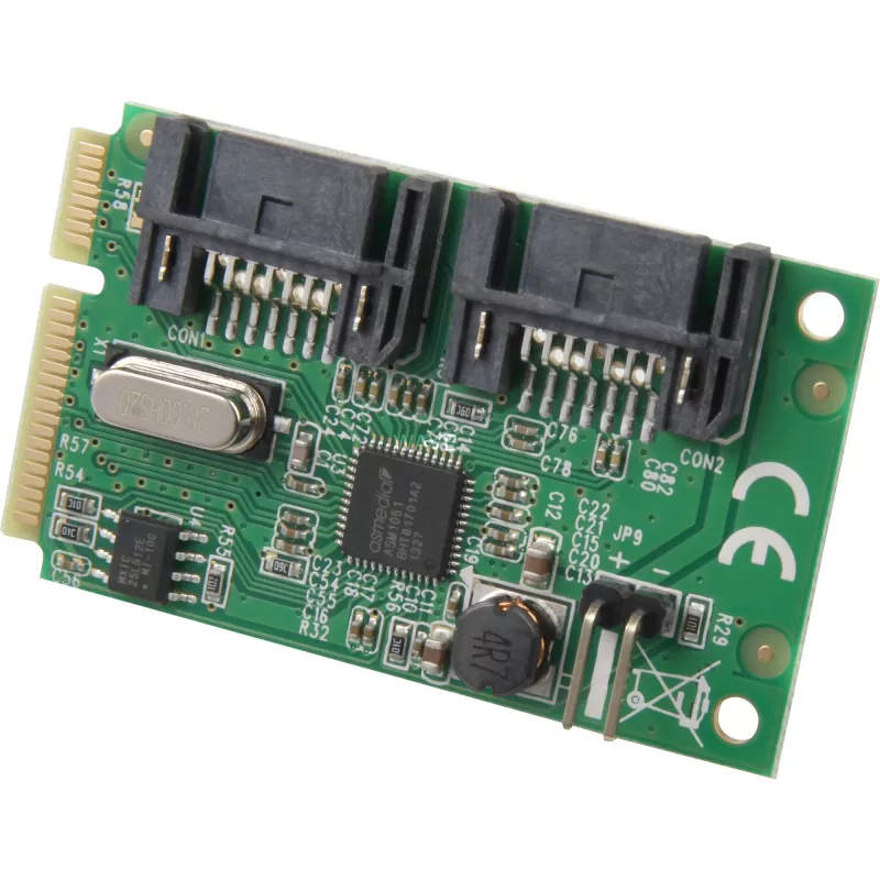 Delock Mini PCIe I/O PCIe full size 2 x SATA 6 Gb/s (95233)