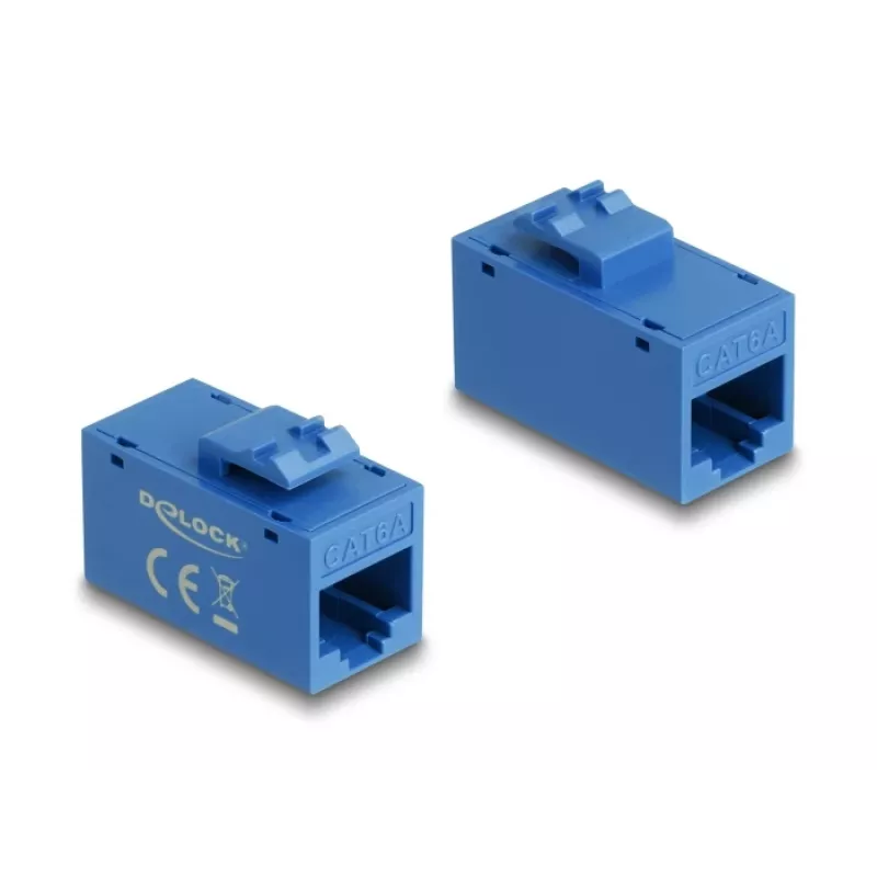 Delock 90642 Keystone modulis RJ45 lizdas – RJ45 lizdas, Cat.6A UTP, mėlynas