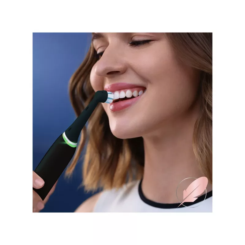 Dantų šepetėlio galvutės Oral-B iO Gentle Care – 4 vnt., juodos, minkštų šerelių