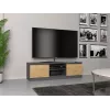 TV stovas Top e Shop RTV 120 ANTR/ARTIS — 1200×400×360 mm, antracito spalvos viršus ir rėmas, medžio drožlių plokštė, 2 lentynos