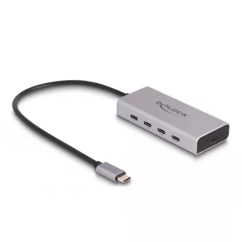 DeLOCK USB 3.2 Gen 2 šakotuvas USB-C 4 prievadai PD 85W 30cm