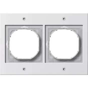 Gira TX_44 White sieninė plokštė — termoplastikas, įprastinis dizainas, 110×157×16,3 mm