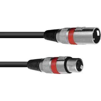 XLR laidas Omnitronic 3022047R, 3 m, 1x XLR patinas į 1x XLR moteriška