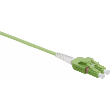 Tinklo kabelis Helos LWL Patch Cable Uniboot LC/LC Duplex 50/125µm OM5 3,0 m žalias