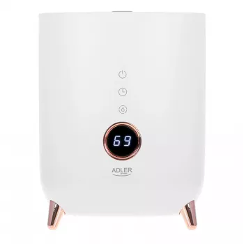 Ultragarsinis drėkintuvas Adler AD 7972 – 4 l bakas, 300 ml/h, iki 35 m², 23 W, baltas