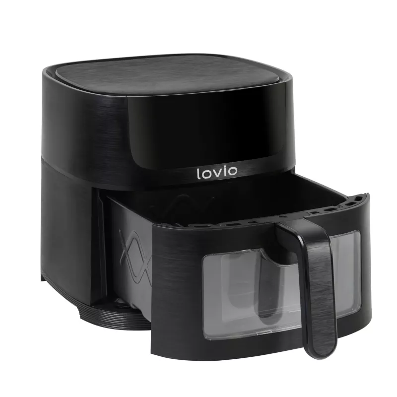 Lovio LVAF002BK PureFry XL Smart 6L Juoda – išmanioji oro gruzdintuvė