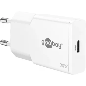 USB-C PD GaN greitasis įkroviklis Slim (30 W) (Baltas)
