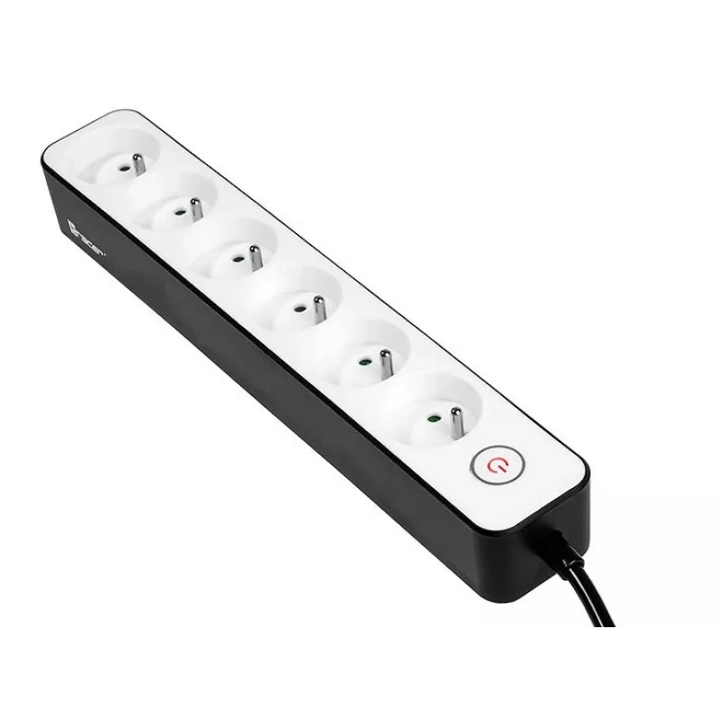 TRACER Power Strip Zebra 1,5 m 6 kištukinių lizdų