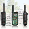 Nešiojamos racijos Baofeng BF-T25E — 16 kanalų, 2×1400 mAh Li‑Ion, VOX, LCD, žalios, rinkinys 2 vnt.
