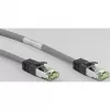 Goobay CAT 8.1 jungiamasis kabelis, S/FTP (PiMF), pilkas, 0,5 m - LSZH halogenų neturintis, varinis AWG 24 (55135)