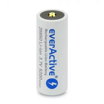 Įkraunama baterija everActive EV26650-52M 3.7V 5200mAh su Micro USB įkrovimu
