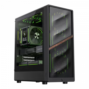 Gamemax AERIS 330 MB Mini Tower korpusas, juodas
