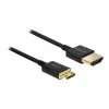 DeLOCK Slim Premium HDMI laidas, HDMI (A) – Mini-HDMI (C), 2,0 m, juodas (84778)