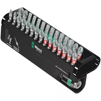 Wera Tools 05057430001 - Šešiabriaunis - Phillips - Pozidriv - Torx - 1 x 1/4x50 2 x PH 1x25 5 x PH 2x25 2 x PH 3x25 2 x PZ 1x25 6 x PZ 2x25 2 x PZ 3x25 1 x TX 10x25 - 25,4 / 4 mm (1 / 10,20 cm (4)) - Šešiabriaunis (05057430001)