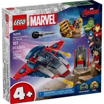 LEGO Marvel Super Heroes Captain America Thanos 76319 – 107 dalių, 2 minifigūrėlės, amžius 4+