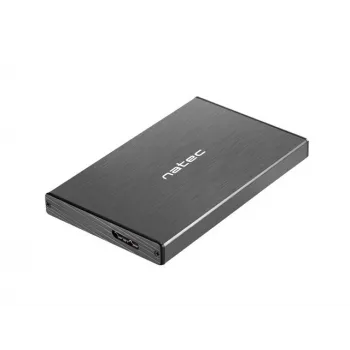 NATEC RHINO GO korpusas USB 3.0 2,5'' SATA HDD/SSD, juodas aliuminis