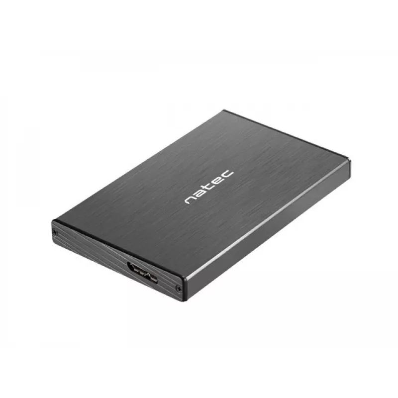 NATEC RHINO GO korpusas USB 3.0 2,5'' SATA HDD/SSD, juodas aliuminis