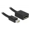 Laidas DisplayPort DeLOCK 65554 Mini DisplayPort 0,21 m Juodas