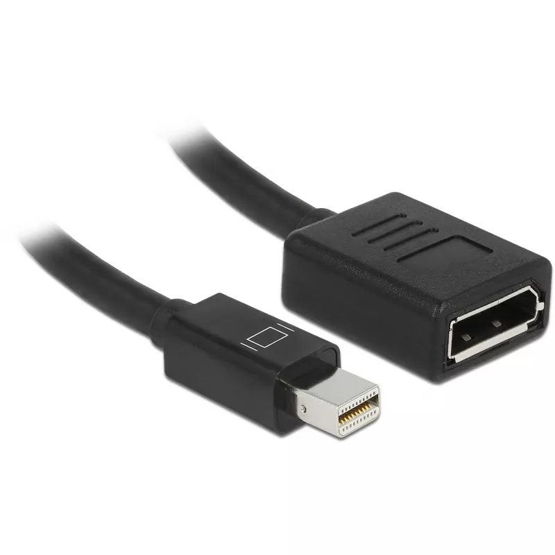 Laidas DisplayPort DeLOCK 65554 Mini DisplayPort 0,21 m Juodas