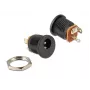 Delock 65503 DC panelinis lizdas 2,1 x 5,5 mm, litavimo versija, juodas