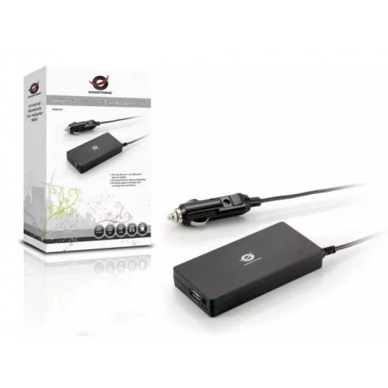 Conceptronic CNB90CAR automobilinis maitinimo adapteris 90 W, juodas