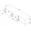 Cama EF TRESSE RTV spintelė 180x40x54.5 matinis žalias