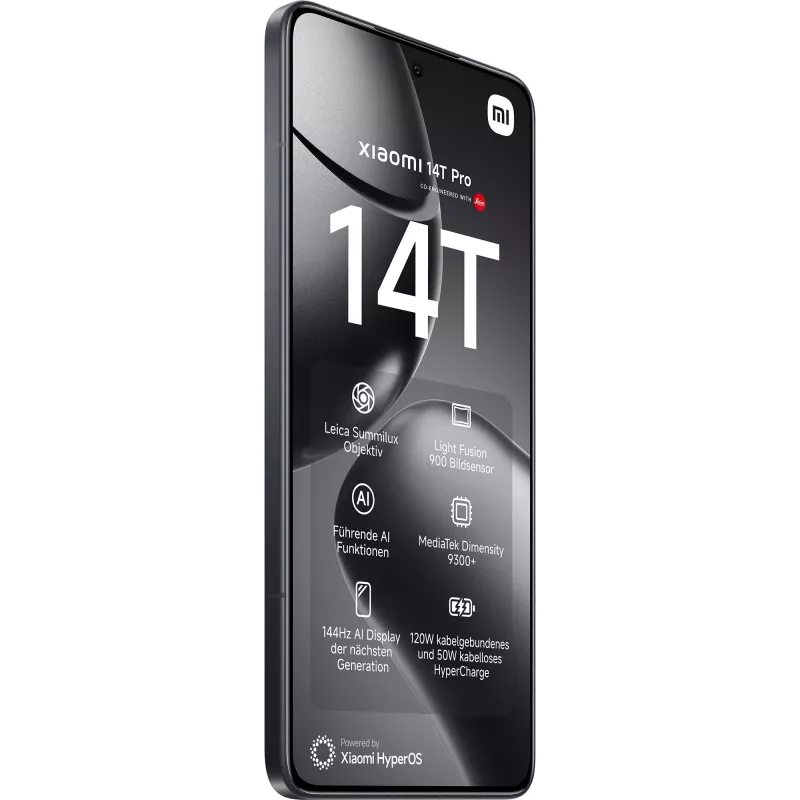 Xiaomi 14T Pro 16.9 cm (6.67 inch) Dual SIM 5G 12 GB 512 GB 5000 mAh Juodas