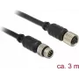 Serijinis kabelis Navilock 62973 M8 3m Juodas