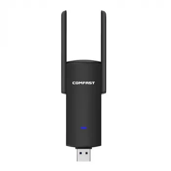 WiFi USB adapteris Comfast CF-924AC-V2 1300Mbps dviejų juostų 2.4GHz/5GHz