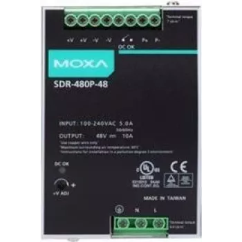 Meanwell SDR-480P-48 Maitinimo šaltinis (montuojamas ant DIN bėgelio) (SDR-480P-48)