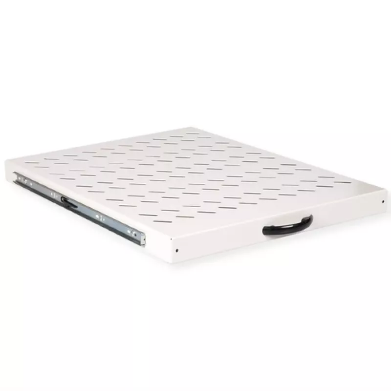 Rack lentyna ROLINE 19 colių 1U ištraukiama 550 T 25 kg pilka