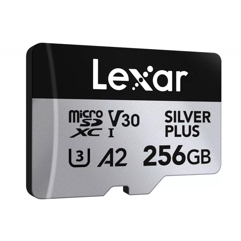 Lexar Silver Plus 256GB microSD kortelė C10 A2 U3 V30 205/150MB/s