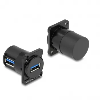 DeLOCK D tipo modulis USB 5 Gbps Type-A lizdas-lizdas 90° kampu