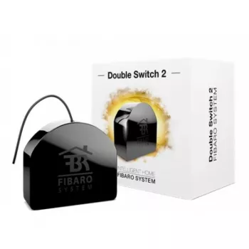 Elektros relė Fibaro FIBEFGS-223 Black – 230 V AC, 10 A, IP20, 42×38×20 mm