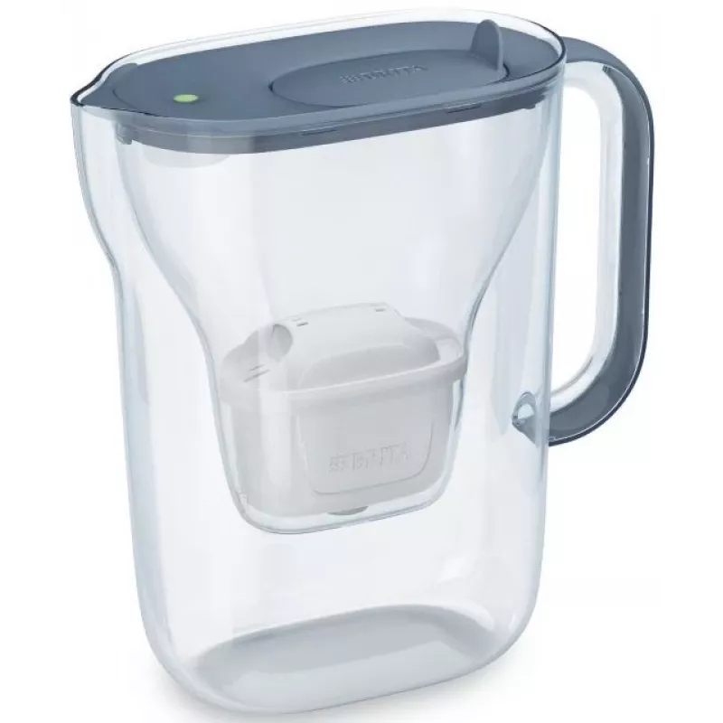 BRITA vandens filtro ąsotis Style Essential Graphite su 4 MAXTRA Pro filtrais, 2,4 L talpa, 1,4 L filtruoto vandens