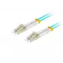 Skaidulinis optinis kabelis LANBERG FO-LULU-MD31-0010-TQ 1 m OM3 LC–LC Aqua
