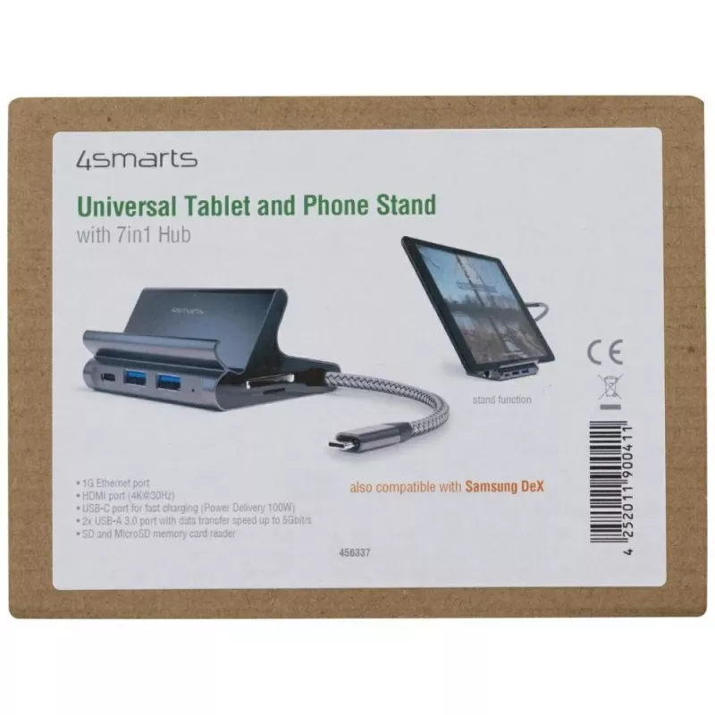 Stovas planšetei / išmaniajam telefonui 7in1 DeX HDMI/RJ45