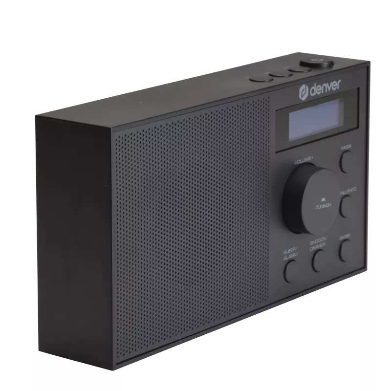 Radijo imtuvas DENVER DAB-51B – DAB+/FM/AM kompaktiškas skaitmeninis radijas, juodas
