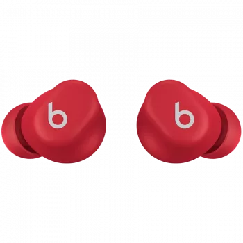„Beats Solo Buds“ – tikri belaidžiai ausinukai – skaidriai raudoni, modelis A3151 A3150 A3152