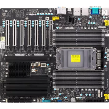 Super Micro SUPERMICRO X12SPA-TF pagrindinė plokštė - išplėstinis ATX - LGA4189 lizdas - C621A mikroschemų rinkinys - USB-C Gen2, USB 3.2 Gen 1, USB 3.2 Gen 2, USB-C Gen 2x2 - 10 Gigabit LAN, Gigabit