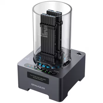 Docking stotelė GrauGear M.2 NVMe SSD Station DM.2 Klone 20Gbit su ventiliatoriumi