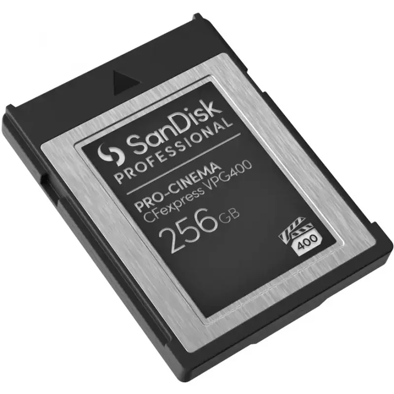 SANDISK Professional PRO-CINEMA 256 GB CFexpress VPG400 B tipo kortelė iki 1700 MB/s skaitymas, 1400 MB/s rašymas