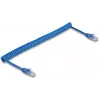 DeLOCK 90197 mėlynas Cat6 U/UTP riestas tinklo kabelis 1,2 m