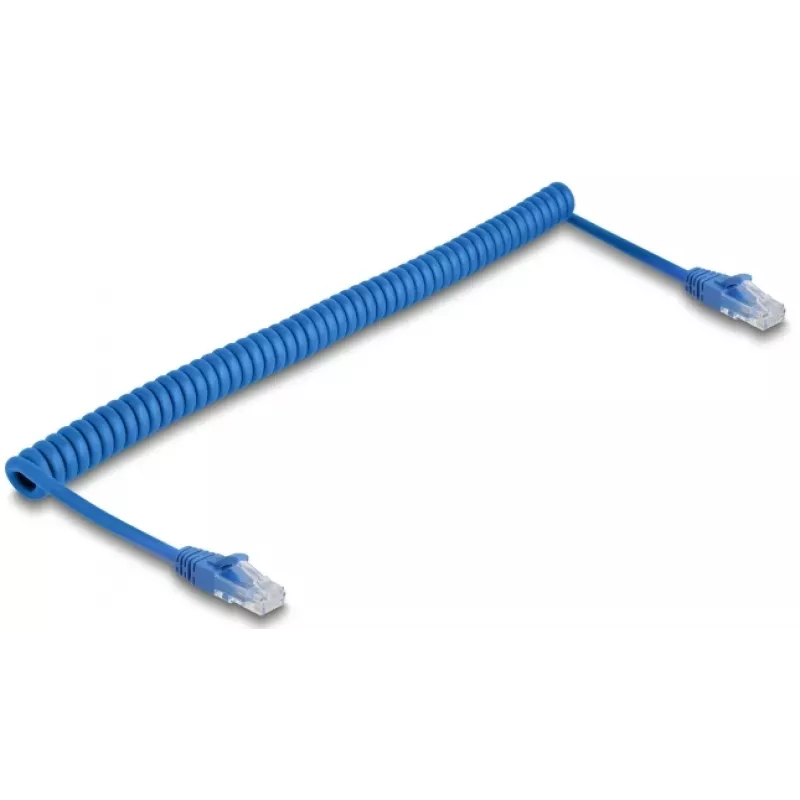 DeLOCK 90197 mėlynas Cat6 U/UTP riestas tinklo kabelis 1,2 m
