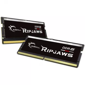 SO-DIMM 32 GB DDR5-4800 (2x 16 GB) Dual-Kit, Arbeitsspeicher schwarz, F5-4800S3434A16GX2-RS, Ripjaws, INTEL XMP