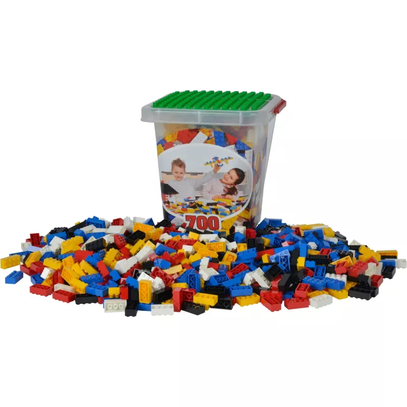 Statybiniai kaladėlių rinkinys Simba-Dickie 104114200 – 700 vnt., įvairių spalvų, nuo 3 metų
