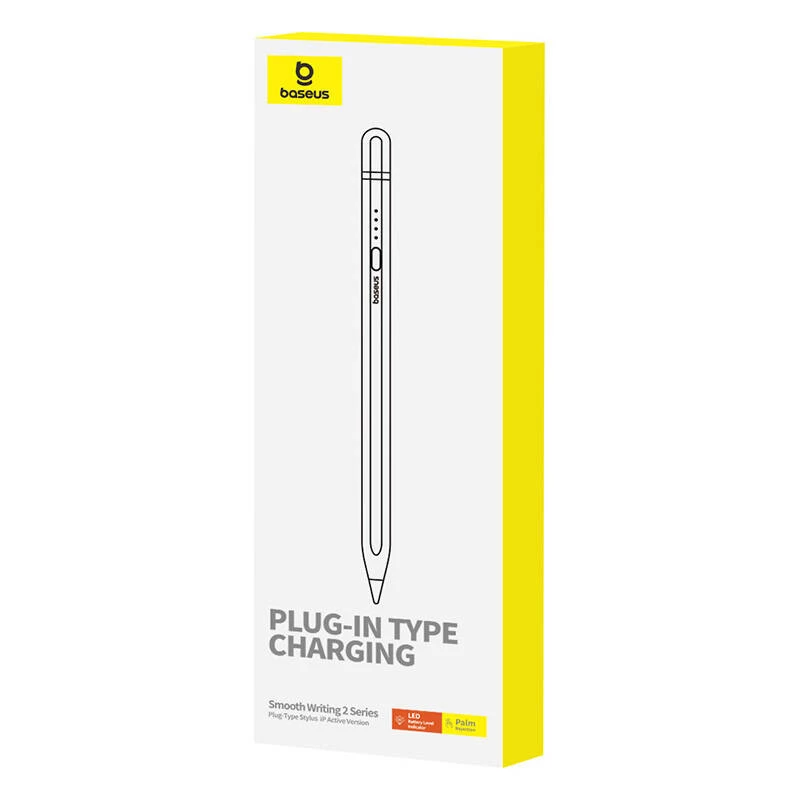 Rašiklis Baseus Smooth Writing Series su Lightning kištuku, baltas