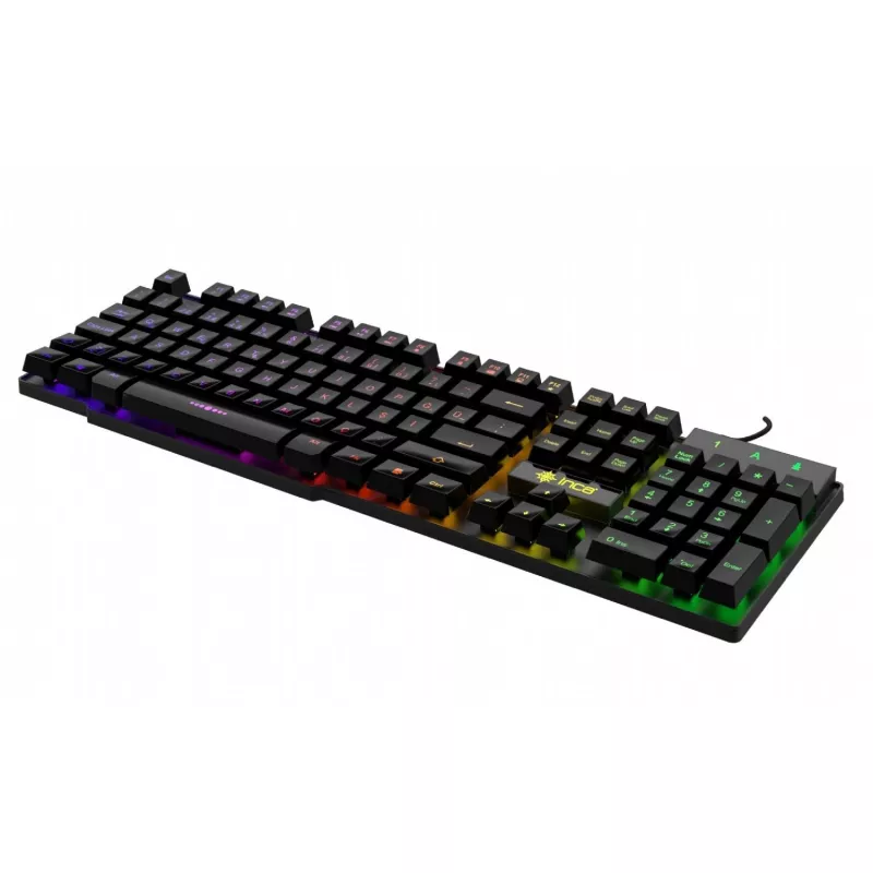 Incase Gaming Keyboard IKG-446 Regenbogen, RGB, dt. išdėstymas mažmeninė